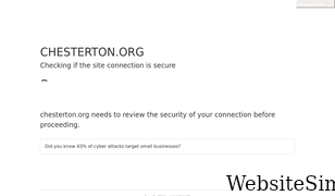 chesterton.org Screenshot