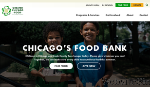 chicagosfoodbank.org Screenshot