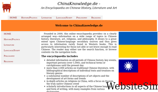 chinaknowledge.de Screenshot