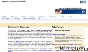 chiro.org Screenshot