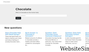 chocolatebarquestions.com Screenshot