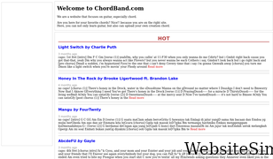 chordband.com Screenshot