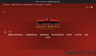 chriscoffee.com Screenshot