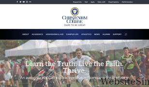 christendom.edu Screenshot