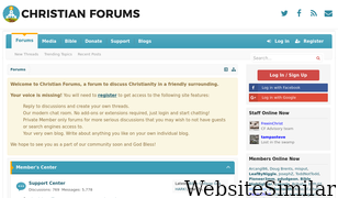 christianforums.com Screenshot
