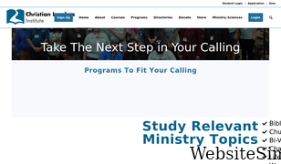 christianleadersinstitute.org Screenshot