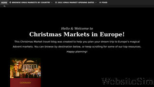 christmasmarketsineurope.com Screenshot