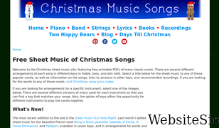 christmasmusicsongs.com Screenshot