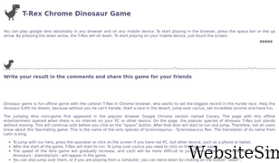 chrome-dino.com Screenshot