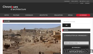 chroniques-architecture.com Screenshot