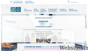 chu-bordeaux.fr Screenshot