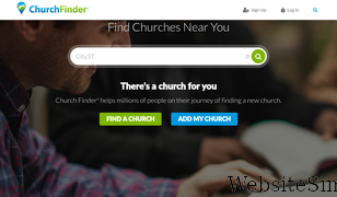 churchfinder.com Screenshot