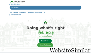 churchillmortgage.com Screenshot