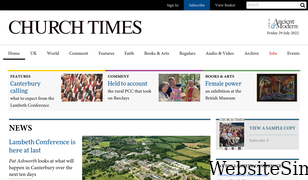 churchtimes.co.uk Screenshot