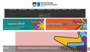 cienciassociales.edu.uy Screenshot
