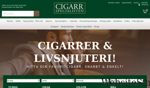 cigarrspecialisten.se Screenshot
