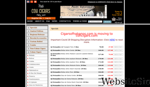 cigarsofhabanos.com Screenshot