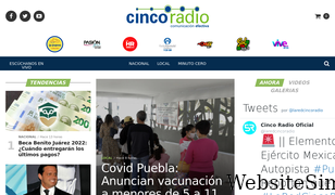 cincoradio.com.mx Screenshot
