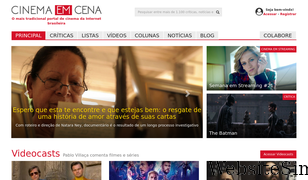 cinemaemcena.com.br Screenshot