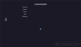 cinesamples.com Screenshot