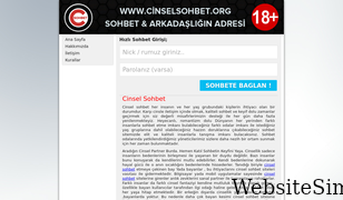 cinselsohbet.org Screenshot