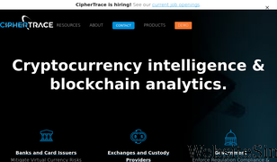 ciphertrace.com Screenshot