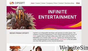 cipsoft.com Screenshot