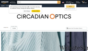 circadianoptics.com Screenshot