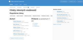 citaty-slavnych.sk Screenshot