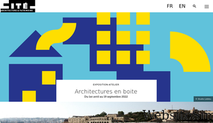 citedelarchitecture.fr Screenshot
