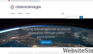 citizenscience.gov Screenshot