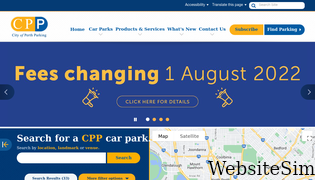 cityofperthparking.com.au Screenshot