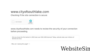 cityofsouthlake.com Screenshot