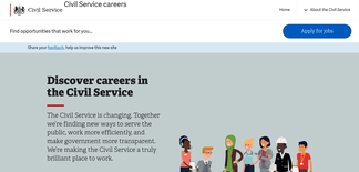 civil-service-careers.gov.uk Screenshot