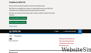 civilservice.gov.uk Screenshot