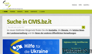 civis.bz.it Screenshot