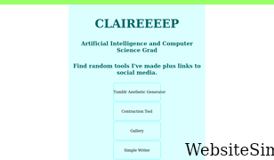 claireeeep.github.io Screenshot