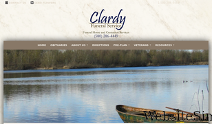 clardyfuneralservice.com Screenshot