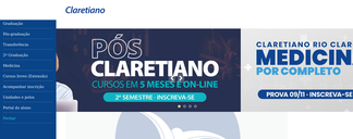 claretiano.edu.br Screenshot