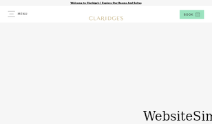 claridges.co.uk Screenshot
