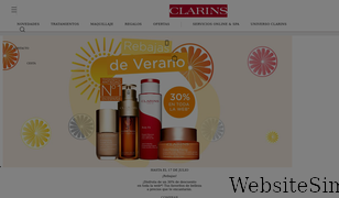 clarins.es Screenshot