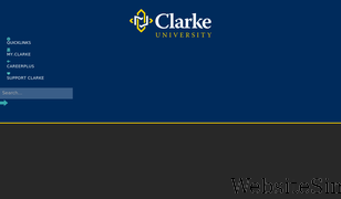 clarke.edu Screenshot