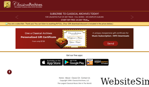 classicalarchives.com Screenshot