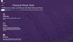 classicalmusiconly.com Screenshot