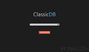 classicdb.ch Screenshot