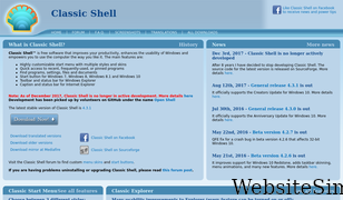 classicshell.net Screenshot
