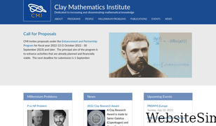 claymath.org Screenshot