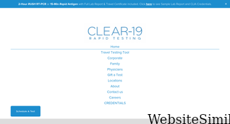 clear19rapidtesting.com Screenshot