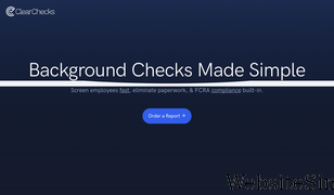 clearchecks.com Screenshot