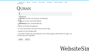 clearquran.com Screenshot